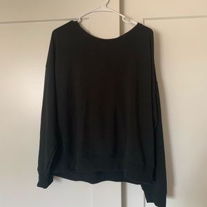 Victoria Secret Black Cross Top/ Pullover